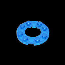 GDS-842 - Plate Round 4 x 4 with 2 x 2 Hole