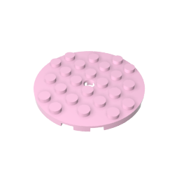 GDS-843 - Plate Round 6 x 6 with Hole