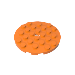 GDS-843 - Plate Round 6 x 6 with Hole