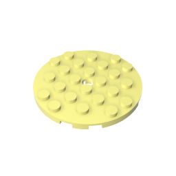 GDS-843 - Plate Round 6 x 6 with Hole