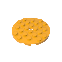 GDS-843 - Plate Round 6 x 6 with Hole
