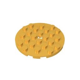 GDS-843 - Plate Round 6 x 6 with Hole