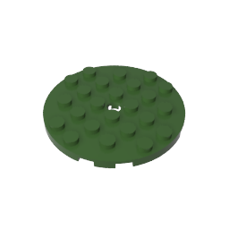 GDS-843 - Plate Round 6 x 6 with Hole