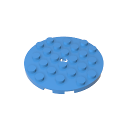 GDS-843 - Plate Round 6 x 6 with Hole