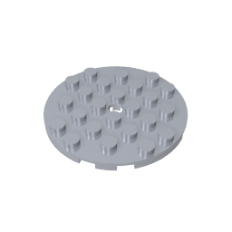 GDS-843 - Plate Round 6 x 6 with Hole