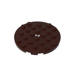 GDS-843 - Plate Round 6 x 6 with Hole