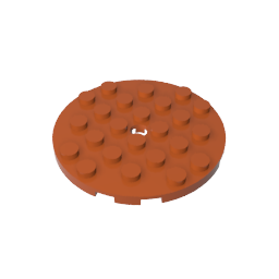 GDS-843 - Plate Round 6 x 6 with Hole
