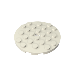 GDS-843 - Plate Round 6 x 6 with Hole