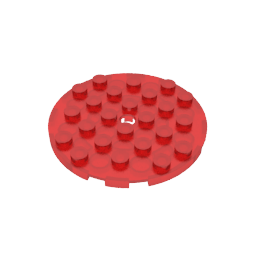 GDS-843 - Plate Round 6 x 6 with Hole