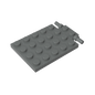GDS-844 - Plate Special 4 x 6 with Trap Door Hinge [Long Pins]