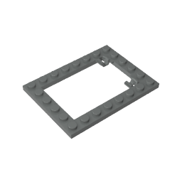 GDS-845 - Plate Special 6 x 8 Trap Door Frame Horizontal [Long Pin Holders]