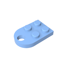GDS-846 - Plate Special 3 x 2 with Hole