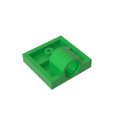 GDS-848 - Plate Special 2 x 2 with 1 Pin Hole [Complete Underside Rib]