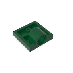 GDS-848 - Plate Special 2 x 2 with 1 Pin Hole [Complete Underside Rib]