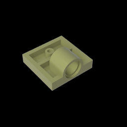 GDS-848 - Plate Special 2 x 2 with 1 Pin Hole [Complete Underside Rib]