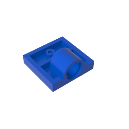 GDS-848 - Plate Special 2 x 2 with 1 Pin Hole [Complete Underside Rib]