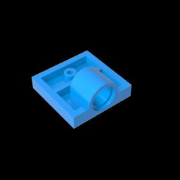 GDS-848 - Plate Special 2 x 2 with 1 Pin Hole [Complete Underside Rib]