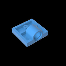 GDS-848 - Plate Special 2 x 2 with 1 Pin Hole [Complete Underside Rib]