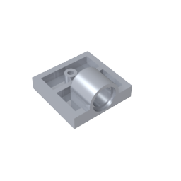 GDS-848 - Plate Special 2 x 2 with 1 Pin Hole [Complete Underside Rib]
