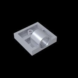 GDS-848 - Plate Special 2 x 2 with 1 Pin Hole [Complete Underside Rib]