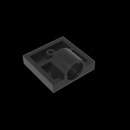 GDS-848 - Plate Special 2 x 2 with 1 Pin Hole [Complete Underside Rib]
