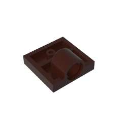GDS-848 - Plate Special 2 x 2 with 1 Pin Hole [Complete Underside Rib]