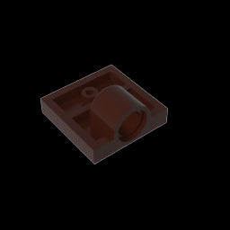 GDS-848 - Plate Special 2 x 2 with 1 Pin Hole [Complete Underside Rib]