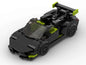 MOC-84808 2017 Lamborghini Huracan Spyder - Black - 8 Stud Speed Champions