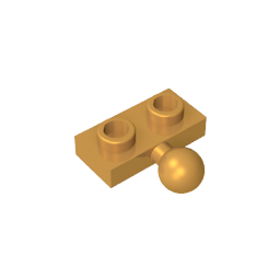 GDS-849 - Plate Special 1 x 2 with 5.9mm Centre Side Towball