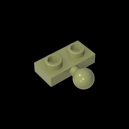 GDS-849 - Plate Special 1 x 2 with 5.9mm Centre Side Towball
