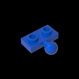 GDS-849 - Plate Special 1 x 2 with 5.9mm Centre Side Towball