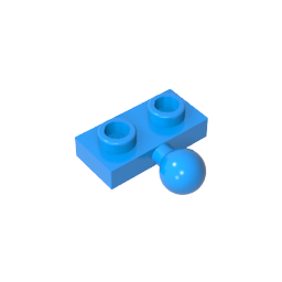 GDS-849 - Plate Special 1 x 2 with 5.9mm Centre Side Towball