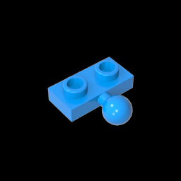 GDS-849 - Plate Special 1 x 2 with 5.9mm Centre Side Towball