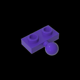 GDS-849 - Plate Special 1 x 2 with 5.9mm Centre Side Towball