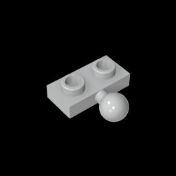 GDS-849 - Plate Special 1 x 2 with 5.9mm Centre Side Towball