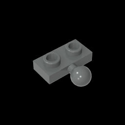 GDS-849 - Plate Special 1 x 2 with 5.9mm Centre Side Towball