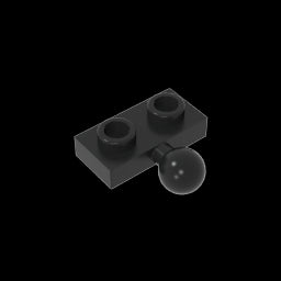 GDS-849 - Plate Special 1 x 2 with 5.9mm Centre Side Towball