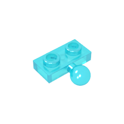GDS-849 - Plate Special 1 x 2 with 5.9mm Centre Side Towball