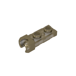 GDS-851 - Plate Special 1 x 2 5.9mm End Cup