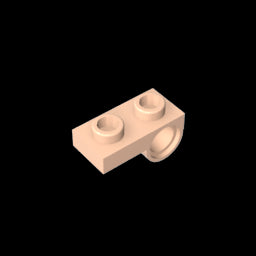 GDS-854 - Plate Special 1 x 2 with Pin Hole