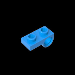 GDS-854 - Plate Special 1 x 2 with Pin Hole