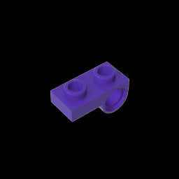 GDS-854 - Plate Special 1 x 2 with Pin Hole