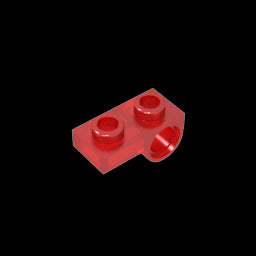 GDS-854 - Plate Special 1 x 2 with Pin Hole