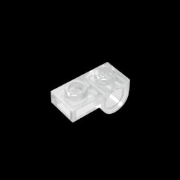 GDS-854 - Plate Special 1 x 2 with Pin Hole