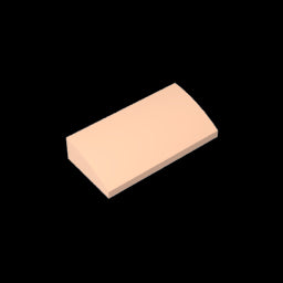 GDS-859 - Slope Brick Curved 2 x 4 x 2/3 No Studs, with Bottom Tubes