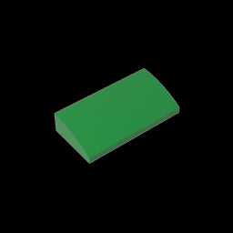 GDS-859 - Slope Brick Curved 2 x 4 x 2/3 No Studs, with Bottom Tubes