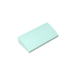 GDS-859 - Slope Brick Curved 2 x 4 x 2/3 No Studs, with Bottom Tubes