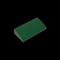GDS-859 - Slope Brick Curved 2 x 4 x 2/3 No Studs, with Bottom Tubes