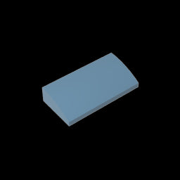 GDS-859 - Slope Brick Curved 2 x 4 x 2/3 No Studs, with Bottom Tubes
