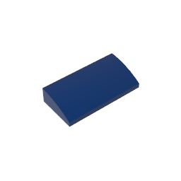 GDS-859 - Slope Brick Curved 2 x 4 x 2/3 No Studs, with Bottom Tubes